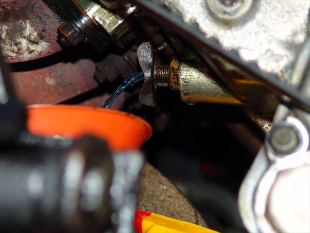 draining the coolant